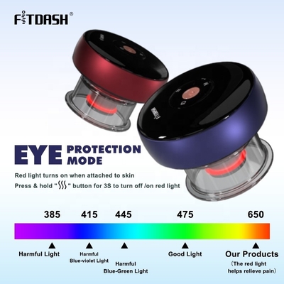 Fitdash ABS PC Elektro-Cupping-Massager mit Unterstützung OEM / ODM und Rotlichttherapie