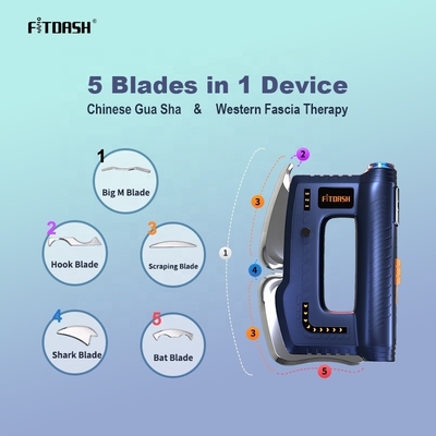 Fitdash 9 Stufen EMS Erwärmtes Vibrationsmuskel Kratzen mit elektrischem Fascia Massager Messer