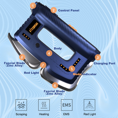ABS Zinklegierung Fitdash NMES Smart Multifunktions Faszia Messer für tiefe Muskelmassage