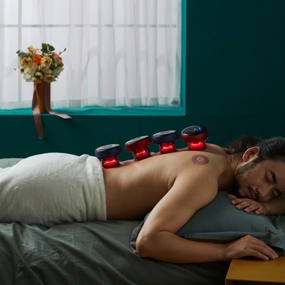 Smart Cupping Massager Elektrische Vakuum Rotlicht Cupping Therapie Massage Körperbecher
