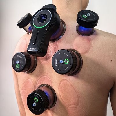 240g Wiederaufladbarer Cupping-Massager Rotlicht und Frequenzvibration für Körpertherapie