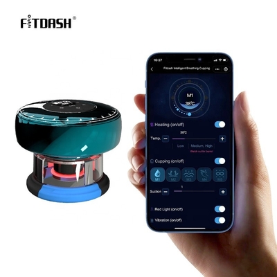 EMC-zertifiziertes tragbares Fitdash-Cupping-Tens-Gerät mit Heizung und Rotlichttherapie