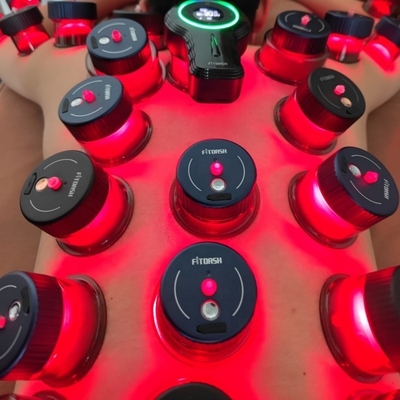 Professionelle Massageausrüstung 650nm Rotlicht Elektrische Rhythmische Cupping Therapie Gerät