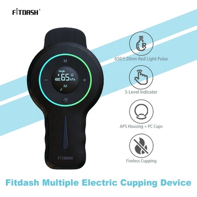 Fitdash ABS PC-Cupping-Therapie-Set 6 Stück Cellulite-Massagertaschen Vakuum-Therapie-Cupping