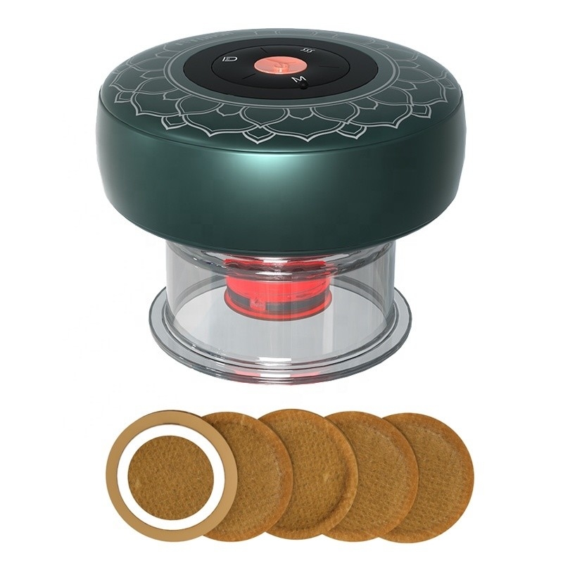 Produktgröße 94*94*72mm Cupping Therapy Massager mit chinesischen Hijama Bechern und rotem Licht