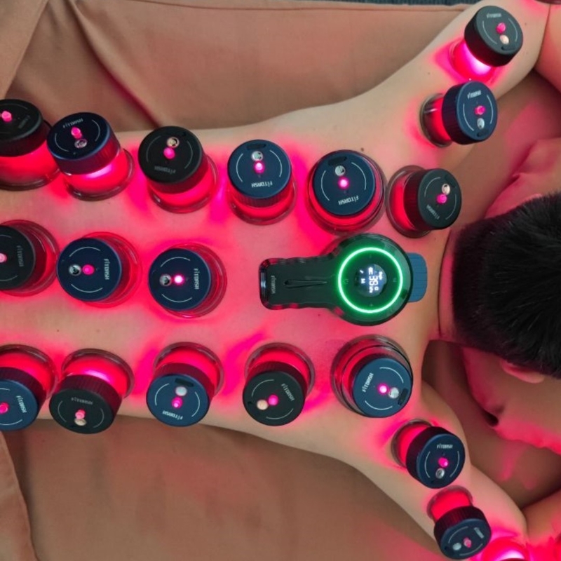 Leistungsstarke Fitdash Vakuum-Cupping-Therapie-Maschine 650nm Rotlicht zur Linderung von Körperschmerzen